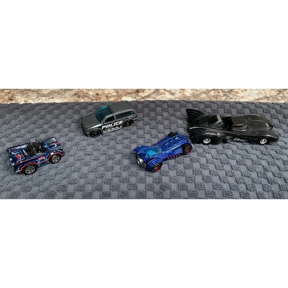 DC Comics Batman Batmobile Lot of 4 Die Cast Cars Mixed Lot